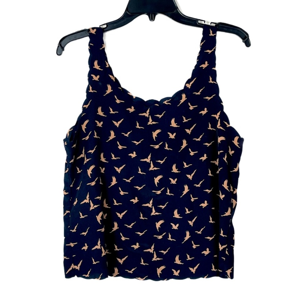 AX Paris crop black sparrow pint tank top